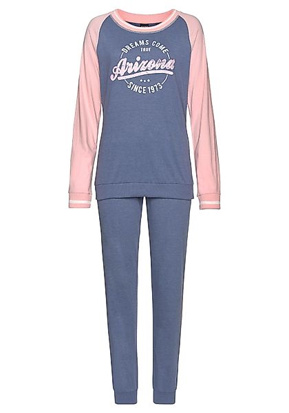 Arizona Pyjama, (2 tlg.), im College-Look mit Folienprint günstig online kaufen