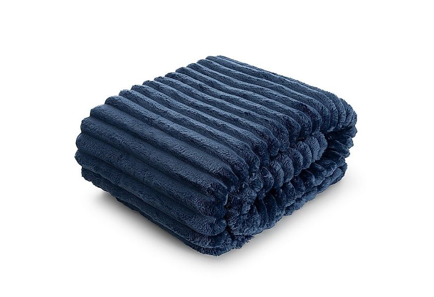 Wohndecke SOFT, Design91, Streifen Steppung Gestreifte Decke Gesteppte Sofa günstig online kaufen