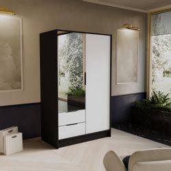 Beautysofa Kleiderschrank NIKO Breite: 100/150/200cm, mit günstig online kaufen