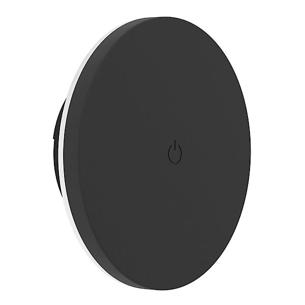 EGLO Außen-LED-Wandleuchte rund VALGIANO Schwarz m. Touch Ø 150mm IP44 günstig online kaufen
