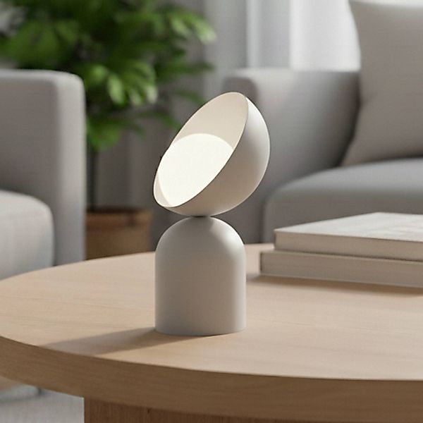 Tischleuchte Boto LN1, grau, Stahl/Glas, Höhe 31 cm, G9 günstig online kaufen