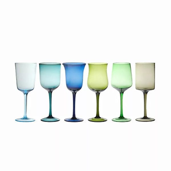 Weinglas Calici glas bunt / 6er-Set - Bitossi Home - Bunt günstig online kaufen