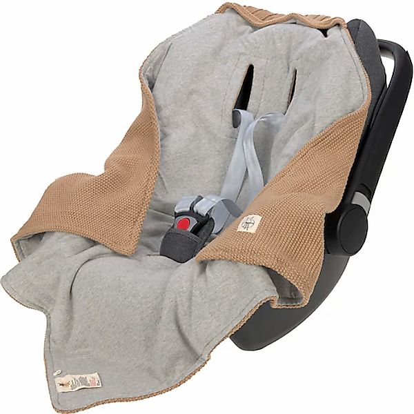 LÄSSIG Einschlagdecke »für Babyschale, sand« günstig online kaufen