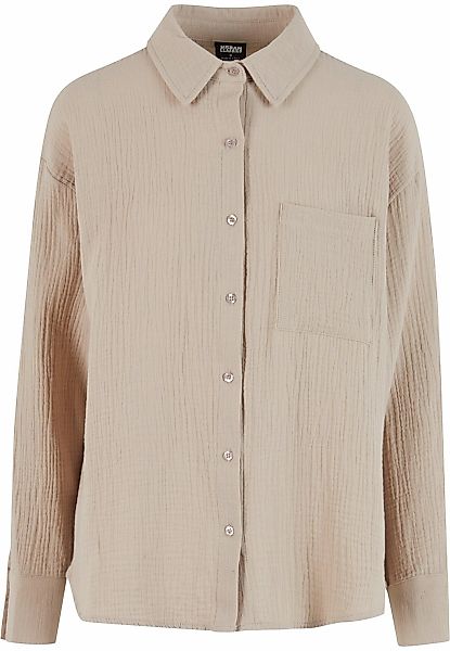 URBAN CLASSICS Klassische Bluse "Urban Classics Ladies Oversized Musselin B günstig online kaufen