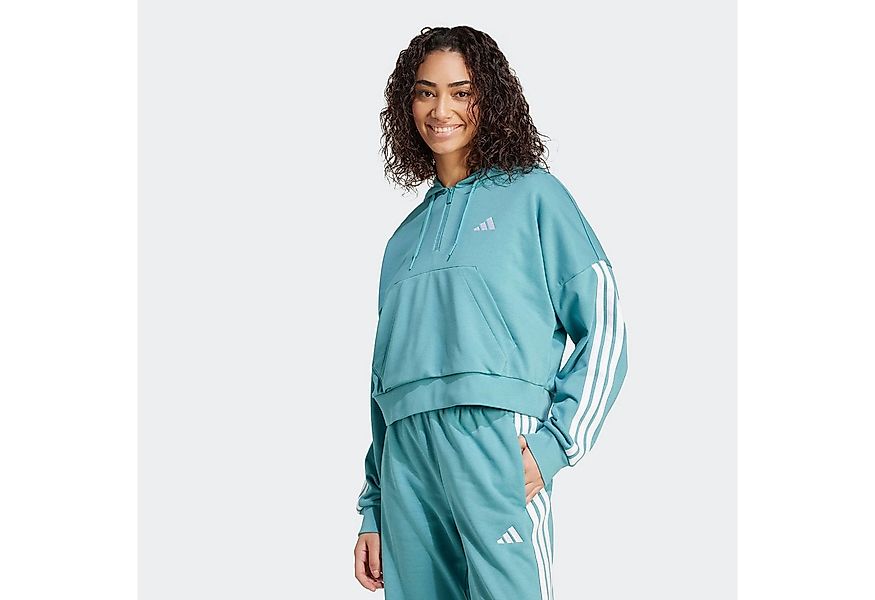 adidas Sportswear Kapuzensweatshirt ESSENTIALS 3-STREIFEN FRENCH TERRY QUAR günstig online kaufen