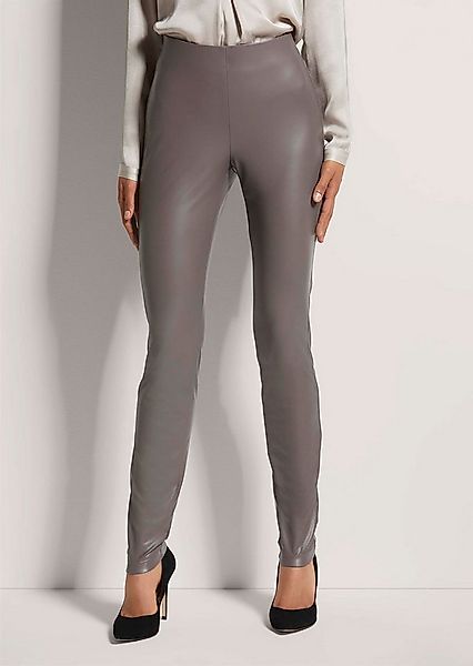 MADELEINE Leggings Glanzvolle Stretch-Leggings in Leder-Optik Stretchhose m günstig online kaufen