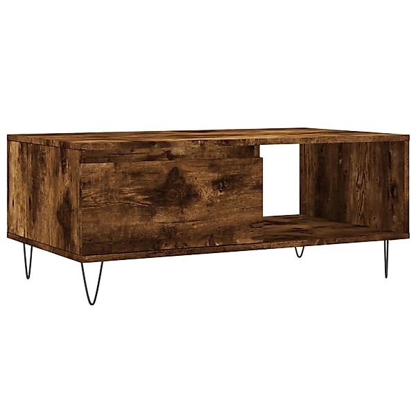 vidaXL Couchtisch Räuchereiche 90x50x36,5 cm Holzwerkstoff 830569 günstig online kaufen