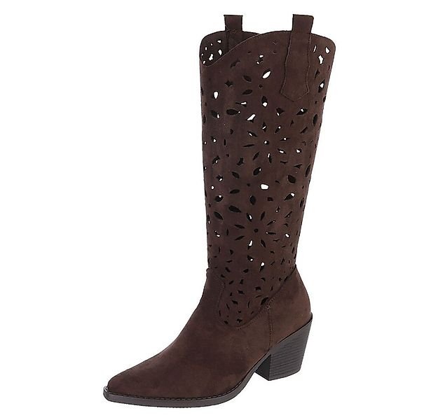 Ital-Design Stilvolle Stiefel mit Aussparungen für Damen, ideal für Frühjah günstig online kaufen