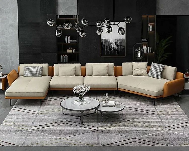 JVmoebel Ecksofa Ecksofa U-Form Wohnlandschaft Sofa Couch Polster Ecke, Mad günstig online kaufen