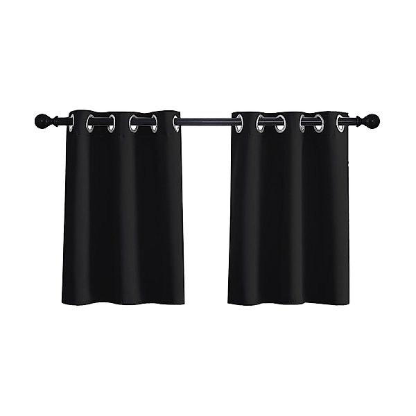 Jibenhome Scheibengardine Bistrogardine Kurzgardinen mit Ösen günstig online kaufen