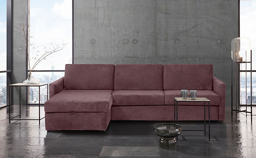 Home affaire Schlafsofa "GOLDPOINT Ecksofa 264 cm, Liegefläche (140/200cm), günstig online kaufen