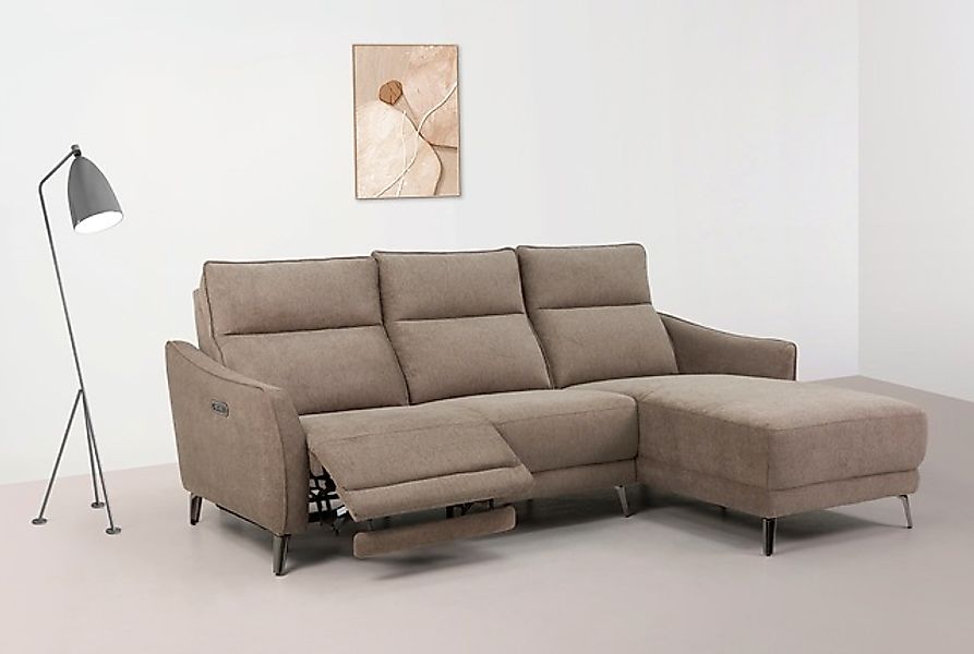 INOSIGN Ecksofa »TAYLER 3-Sitzer, L-Form (Breite 239cm), elektr. Relaxfunkt günstig online kaufen