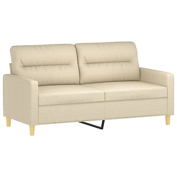 vidaXL 2-Sitzer-Sofa Creme 140 cm Stoff 359237 günstig online kaufen