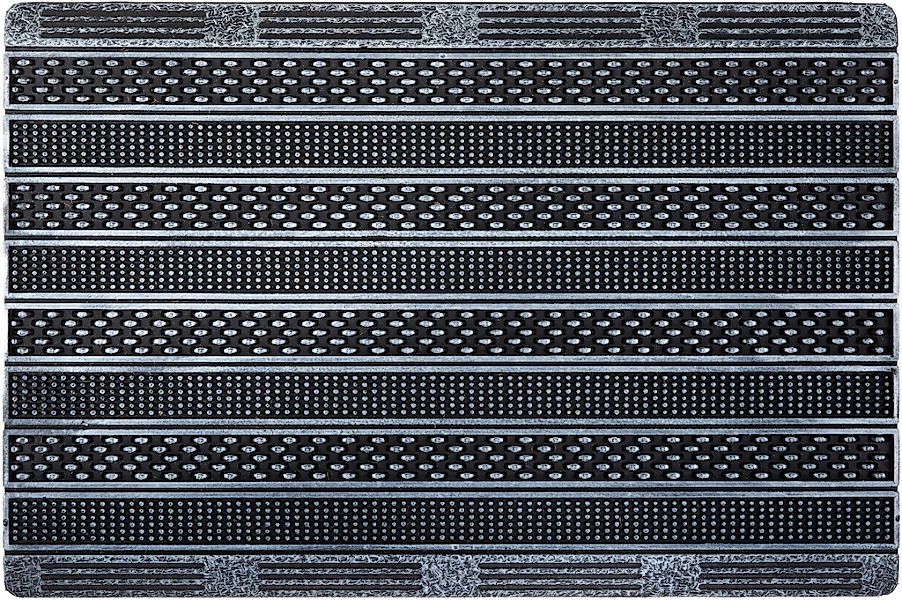 ASTRA Fußmatte "Rubic329" rechteckig 8 mm Höhe Gummi Fussmatte mit Rillen, günstig online kaufen