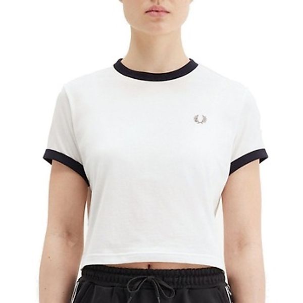 Fred Perry  T-Shirts & Poloshirts CROPPED RINGER T-SHIRT günstig online kaufen