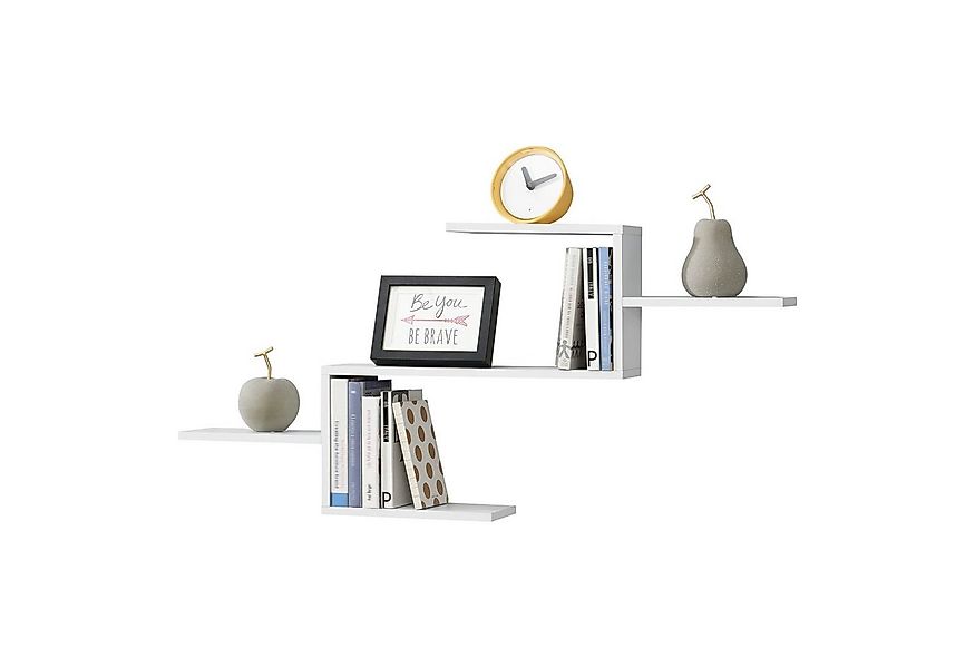 en.casa Wandregal, »Flekkefjord« Schweberegal mit 5 Ablagen 104x14,5x49,5cm günstig online kaufen