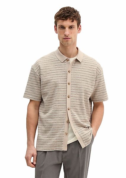 Marc OPolo Poloshirt "mit strukturiertem Streifen-Muster" günstig online kaufen