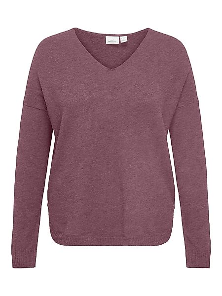 ONLY CARMAKOMA V-Ausschnitt-Pullover CARMARGARETA LS PULLOVER günstig online kaufen