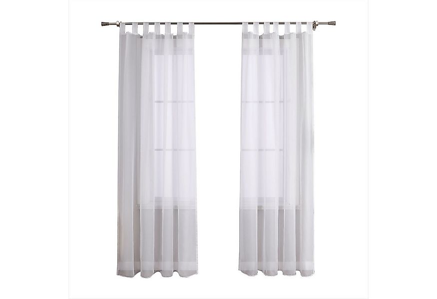 Joyswahl Gardine Julia (1 St), Schlaufen, transparent, Voile, Uni Vorhang D günstig online kaufen