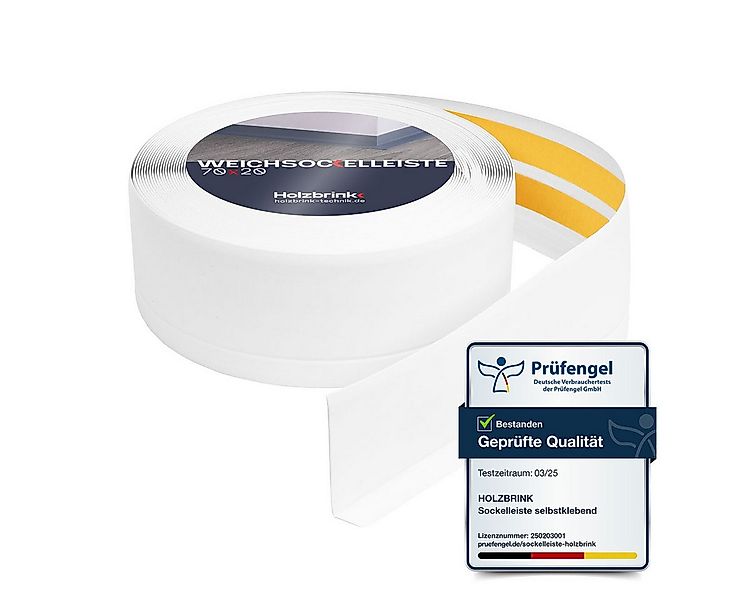 HOLZBRINK Sockelleiste HOLZBRINK selbstklebend PVC 70x20mm, 1 m, L: 100 cm, günstig online kaufen
