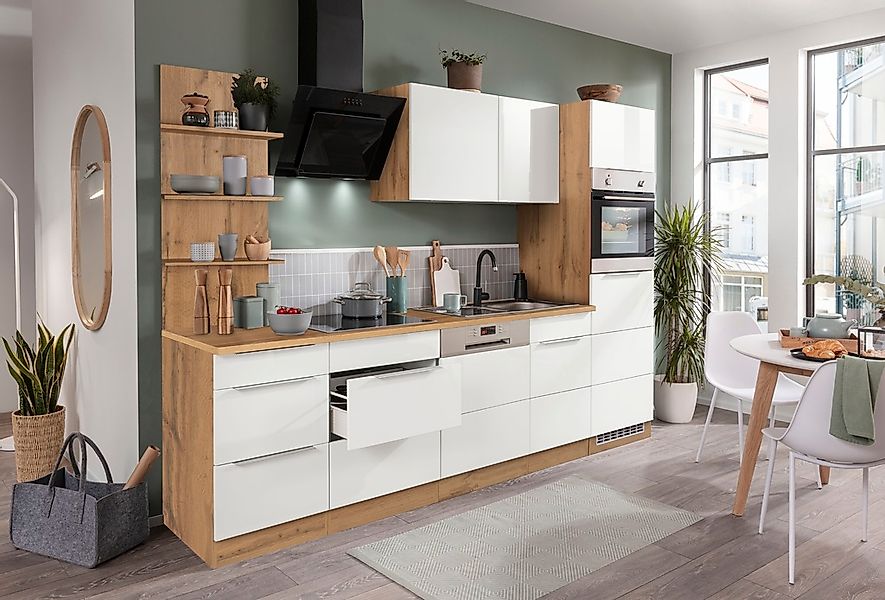 KOCHSTATION Küchenzeile "KS-Brindisi" Breite 280 cm, wahlweise mit E-Geräte günstig online kaufen