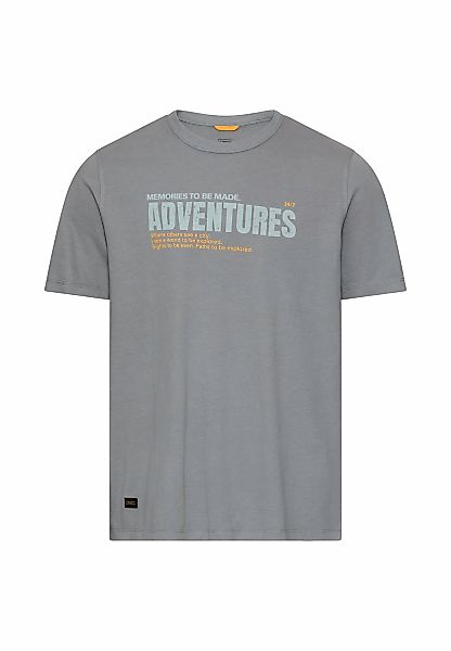 camel active Kurzarmshirt Rundhals mit Frontprint günstig online kaufen