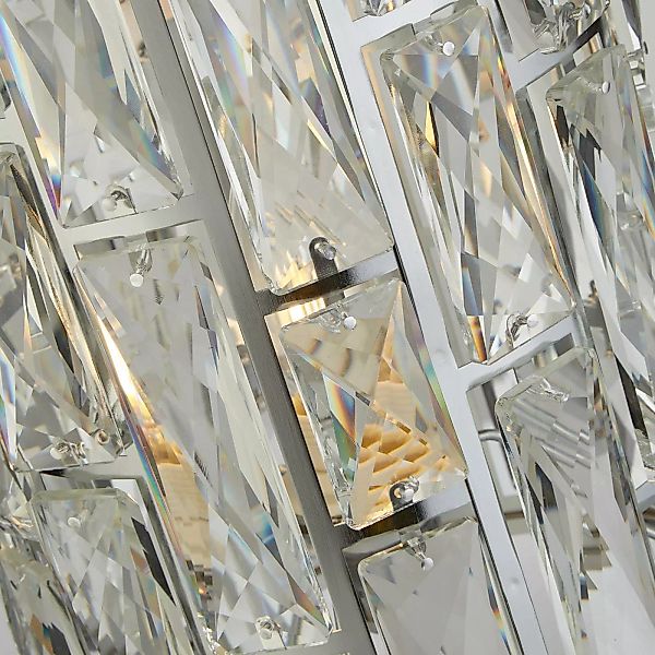 Tischleuchte Bijou mit Kristallen, chrom günstig online kaufen