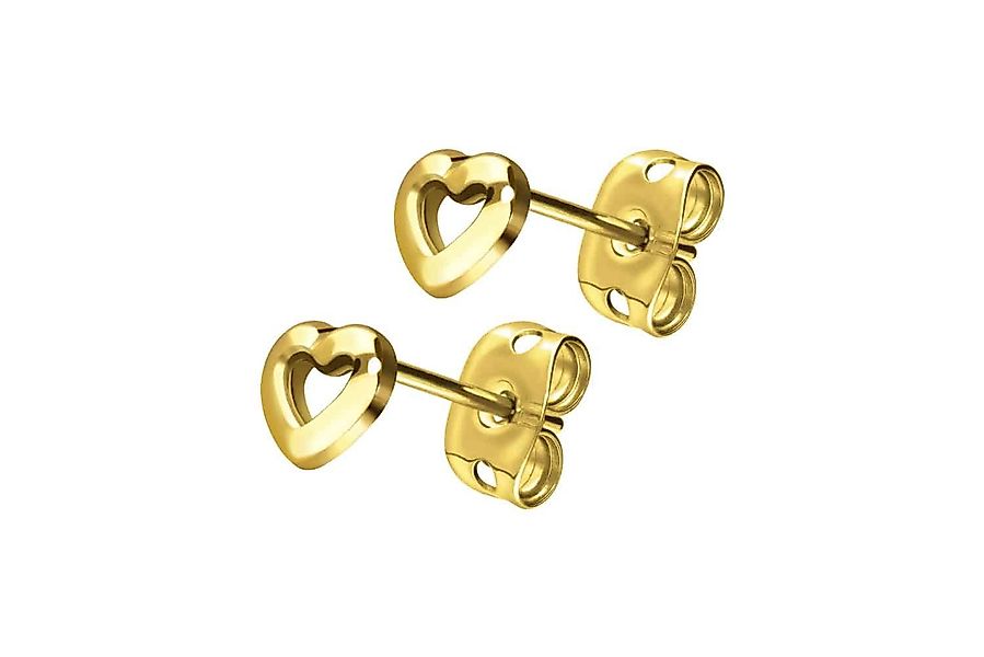 FILANGO Single-Ohrstecker Titan Ohrstecker HERZ (Ohrstecker günstig online kaufen