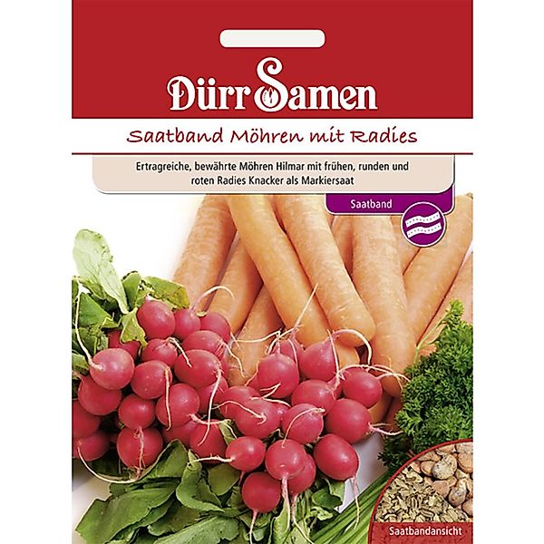 Dürr Samen Saatband Möhren Mit Radies Saatgut günstig online kaufen