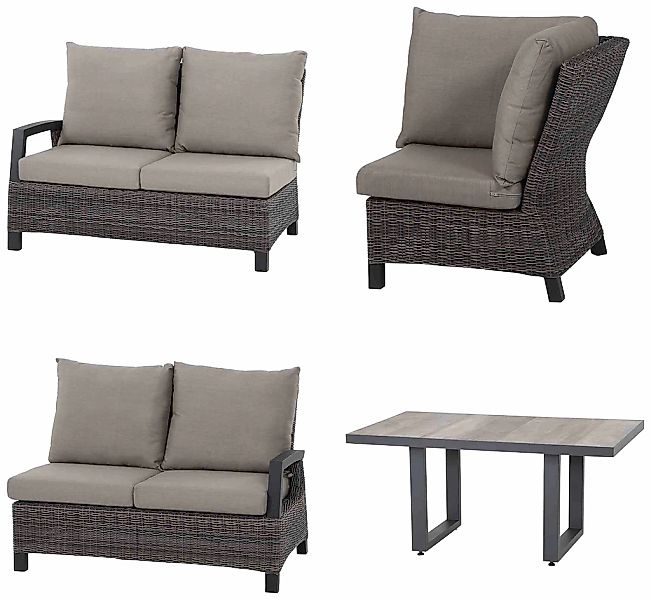 Siena Garden Gartenlounge-Set "Corido" 4 Stk. tlg. günstig online kaufen