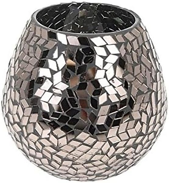 WieWin Teelichthalter Teelichthalter mit Spiegel-Mosaik (1 günstig online kaufen