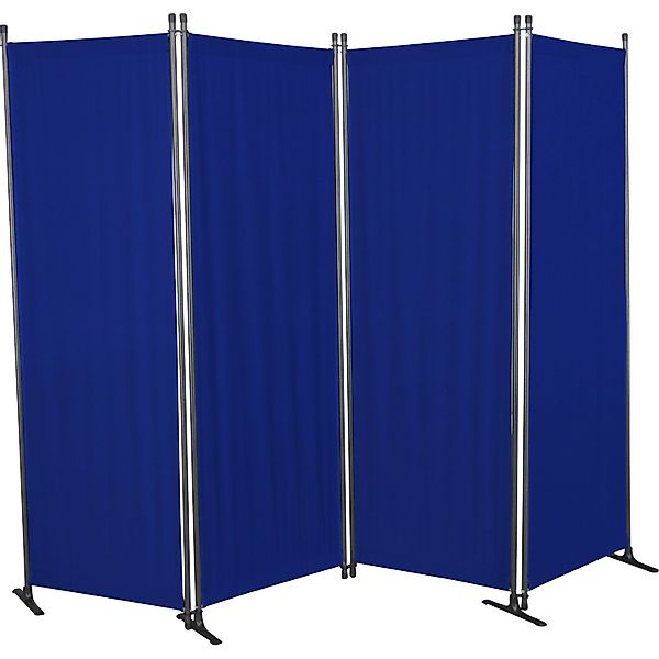Angerer Paravent 4-tlg. Swingtex Blau günstig online kaufen