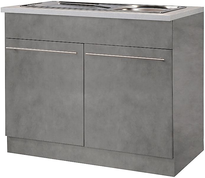 wiho Küchen Spülenschrank "Chicago, TOPSELLER" 100 cm breit, inkl. Einbausp günstig online kaufen