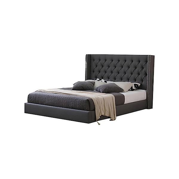 Xlmoebel Bett Bett im Design Chesterfield-Stil aus Leder für Hotels mit (Ch günstig online kaufen