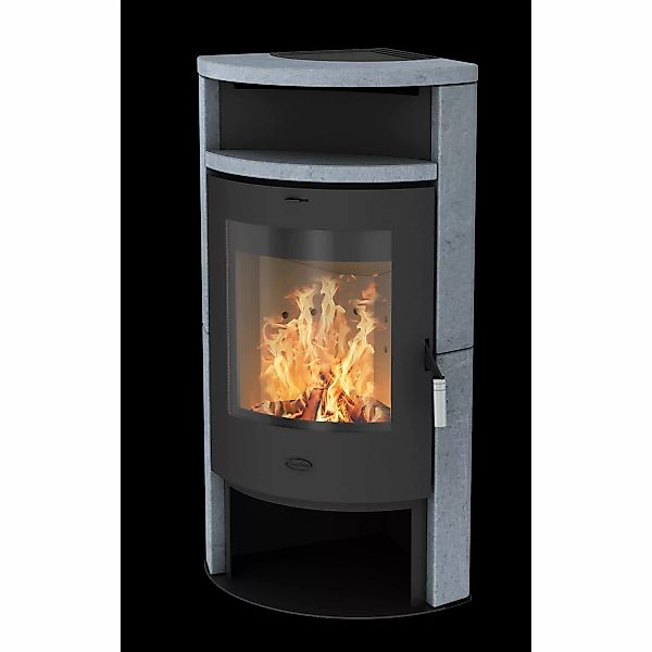 Fireplace Samba Kaminofen Speckstein Schwarz 6 kW günstig online kaufen