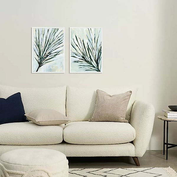 Pines In The Wind 2 x gerahmte Kunstdrucke von Jetty Home (A2) - MADE.com günstig online kaufen