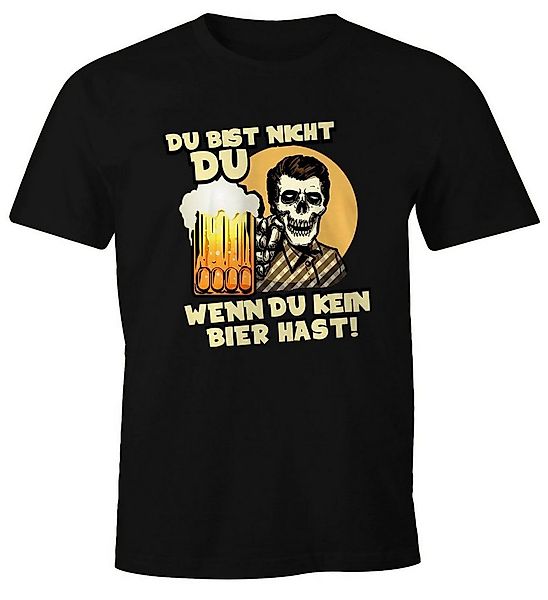MoonWorks Print-Shirt Herren T-Shirt Du bist nicht du wenn du kein Bier has günstig online kaufen