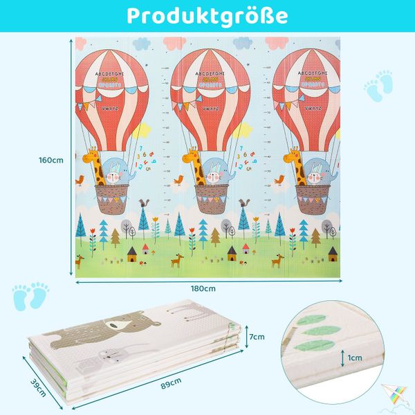 TLGREEN Spielmatte Krabbelmatte Baby, Kinder Spielteppich günstig online kaufen