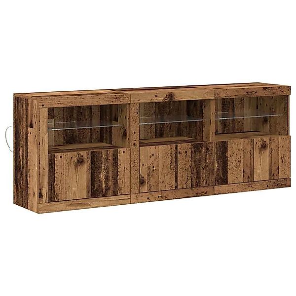vidaXL Sideboard Altholz 181,5 x 37 x 67 cm Holzwerkstoff 3333111 günstig online kaufen
