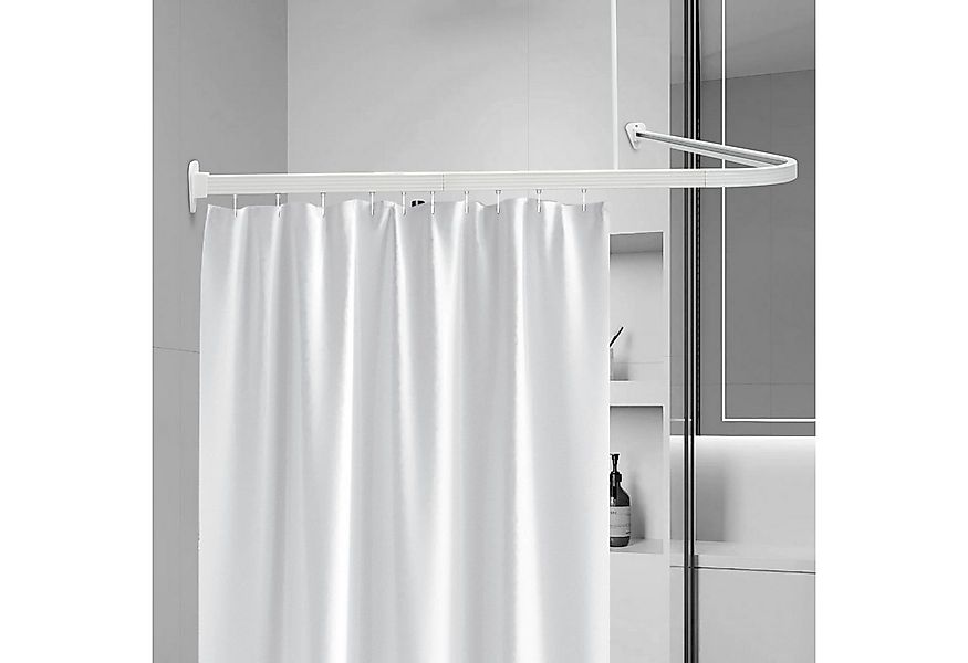 Euroshowers GmbH Duschvorhangstange Profi 90 x170cm Badewannen-Set Weiß, au günstig online kaufen
