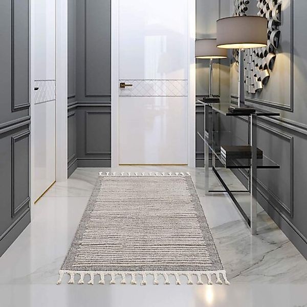 Carpet City Teppich »Art 2231«, rechteckig, 7 mm Höhe, Läufer, Kurzflor, mi günstig online kaufen