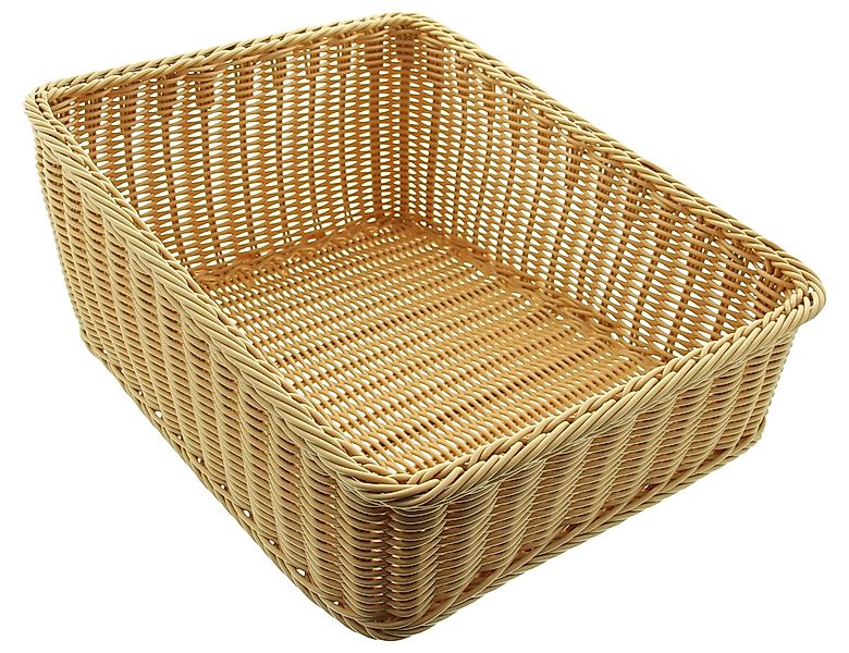 Dekoleidenschaft Regalkorb Auslagekorb aus Polyrattan, Schrankkorb, günstig online kaufen