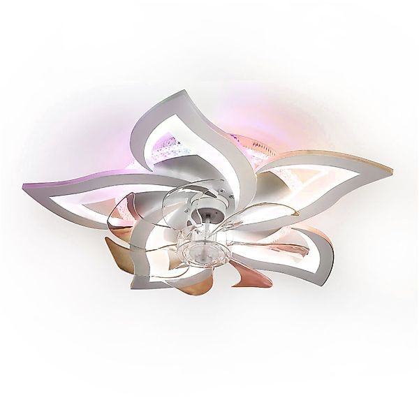 oyajia Deckenventilator 85W Deckenleuchte Dimmbar, Leise günstig online kaufen