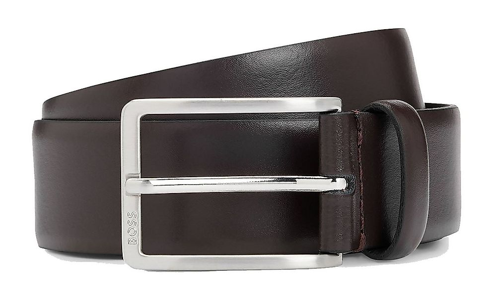 BOSS Ledergürtel Erman-L Sz35 Leather Belt aus echtem Rindsleder günstig online kaufen