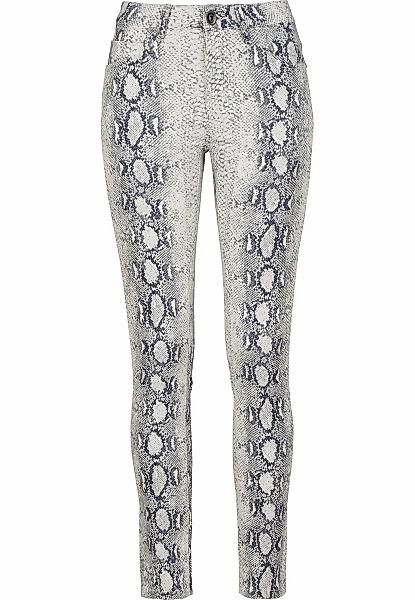URBAN CLASSICS Stoffhose "Urban Classics Damen Ladies Animal Stretch Twill günstig online kaufen