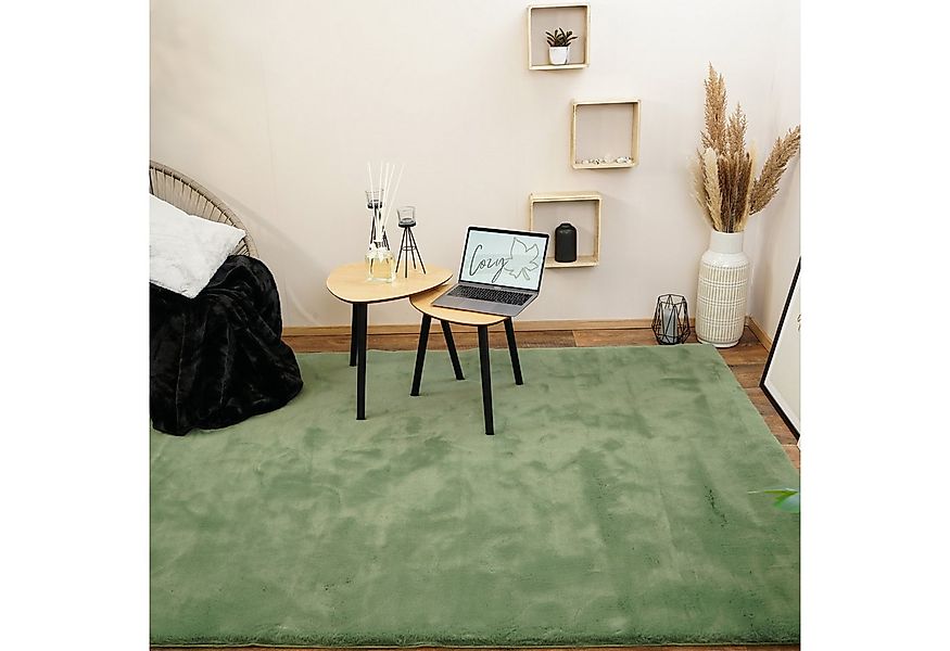 Consilio Concept Fellteppich Teppich Hasenfell Imitat COZY Fell Hochflor re günstig online kaufen