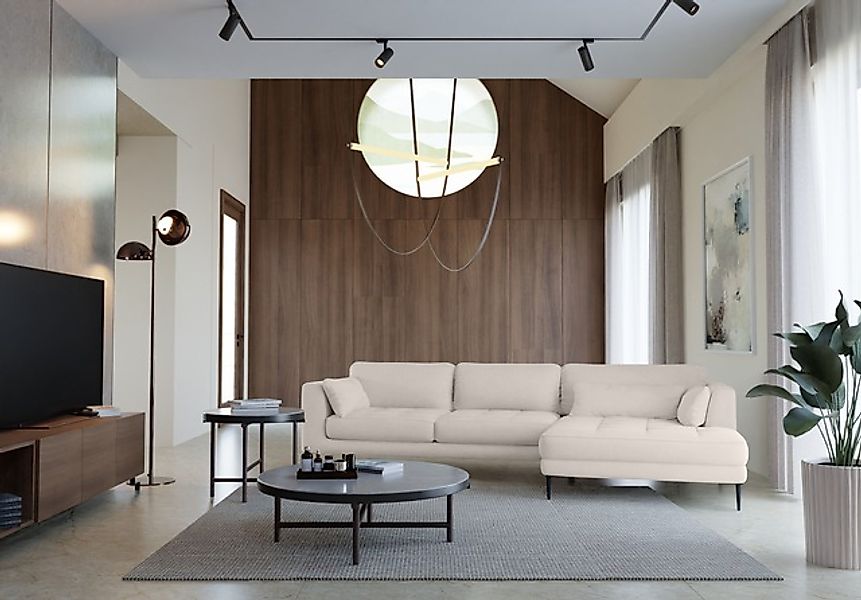 TRENDMANUFAKTUR Ecksofa »Luzi, wahlweise mit Schlaffunktion & Bettkasten. L günstig online kaufen