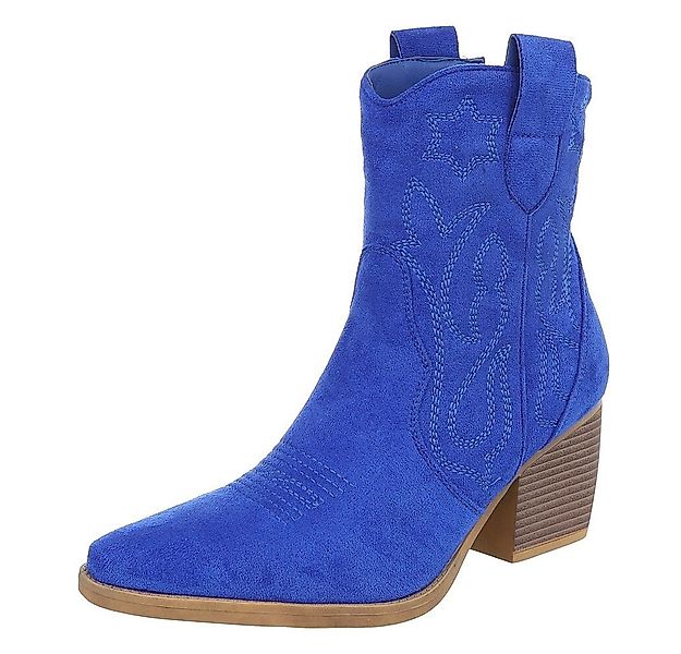 Ital-Design Stylische Westernstiefelette mit Blockabsatz für Damen Westerns günstig online kaufen