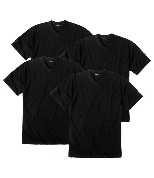 GÖTZBURG Unterziehshirt V-Neck T-Shirt (4-St) ohne günstig online kaufen