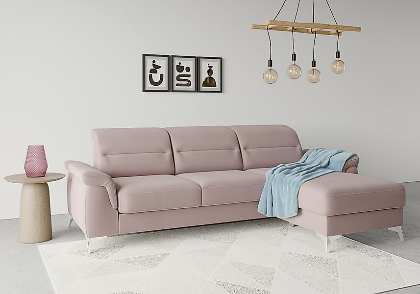 sit&more Ecksofa "Sinatra L-Form" mit Recamiere, optinal mit Kopfteilverste günstig online kaufen